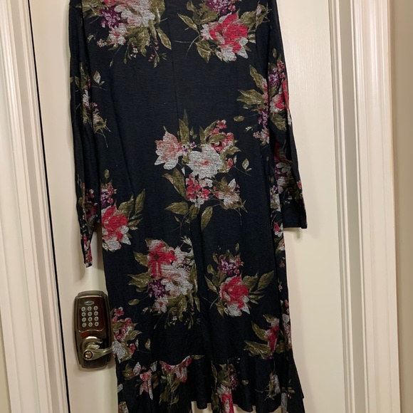 George Black Flower Dress - Picture 2 of 5